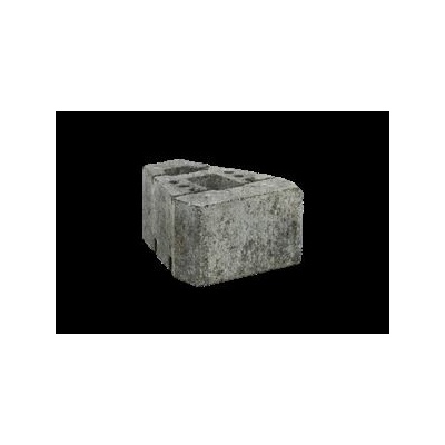 GEOSTONE miniFLAT 1/4 hladký Bílá natur - černá C8