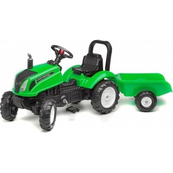 FALK Šliapací traktor 3083AD Land Master zelený s vlečkou
