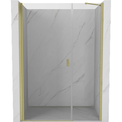 Mexen Mist-B душ кабина със завъртаща се врата 105 cm, прозрачна, златна мат - 8A2-105-001-55-00 (8A2-105-001-55-00)