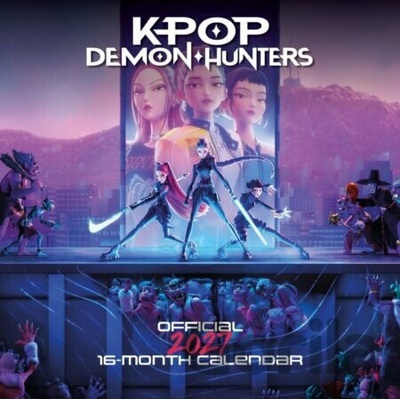 Oficiální nástěnný vícejazyčný K-Pop Demon Hunters SQ 30,5 x 30,5|61 cm