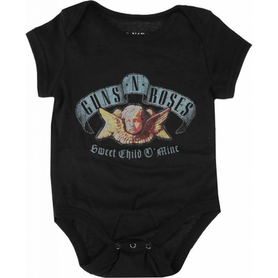 detské body ROCK OFF Guns N' Roses Sweet Child O' Mine Toddler Čierna