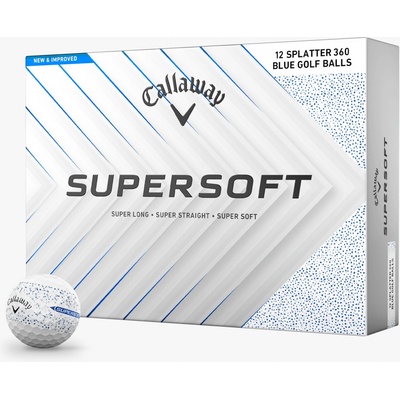 Callaway Supersoft 25 Splatter 360 Blue bílé 12 ks – Zboží Mobilmania