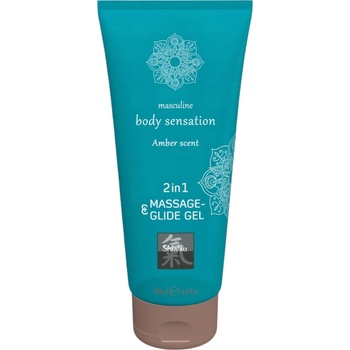 HOT Шиацу 2в1 Амбър Аромат - масажно смазочно средство - амбър (200 мл)