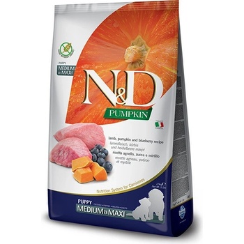 N&D Pumpkin Puppy Medium / Maxi Lamb & Blueberry 2,5 kg