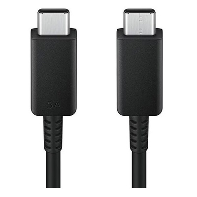 Samsung Оригинален USB-C към USB-C Кабел SAMSUNG 1m 5A EP-DN975BBE, Черен (Bulk) (EP-DN975BBE)