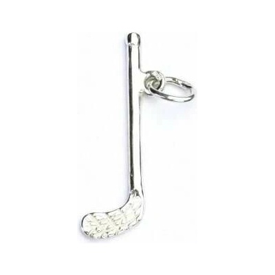 Čištín Stříbrný přívěsek florbalka P 422