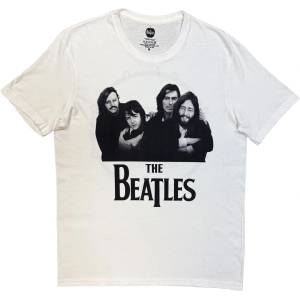 The Beatles Group Photo Anthology Drum (Back Print) White M Риза (BEATTEE703MW02)