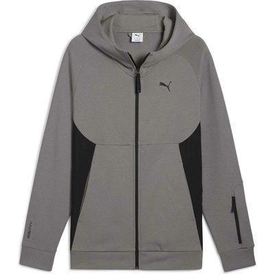 Puma Tech Full Zip Hoodie Dk tmavo sivá