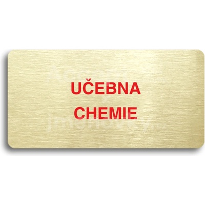 ACCEPT Piktogram UČEBNA CHEMIE - zlatá tabulka - barevný tisk bez rámečku