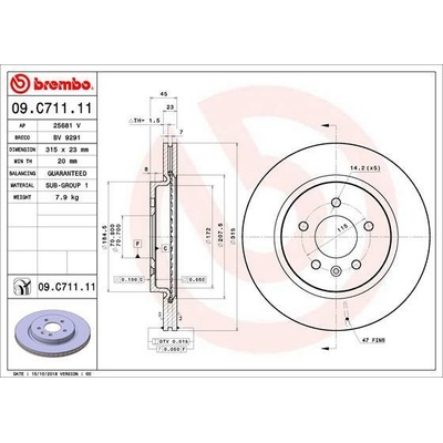 BREMBO 09.C711.11