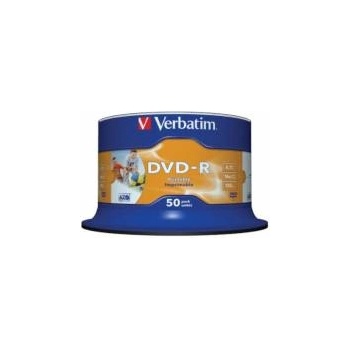 Verbatim DVD-R Inkjet Printable - 50 бр. шпиндел (4.7GB, 16x)