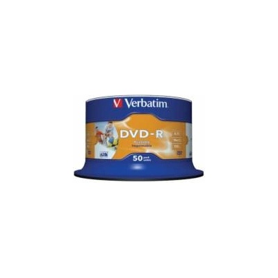 Verbatim DVD-R Inkjet Printable - 50 бр. шпиндел (4.7GB, 16x)