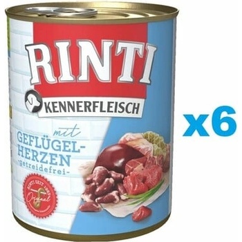 Rinti Kennerfleisch hydinové srdiečka 6 x 800 g