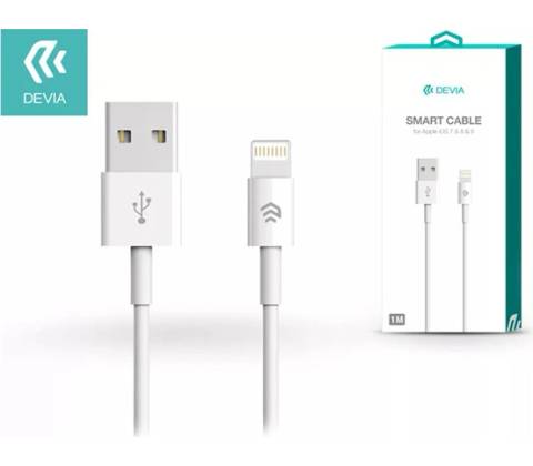 Devia EC080 USB - Lightning, 1m, bílý