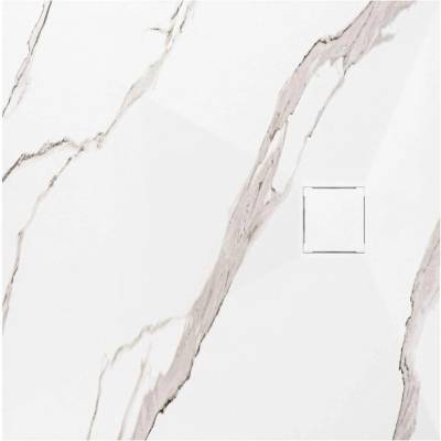 REA - vanička Magnum CARRARA WHITE 90 x 90 cm REA-K7005