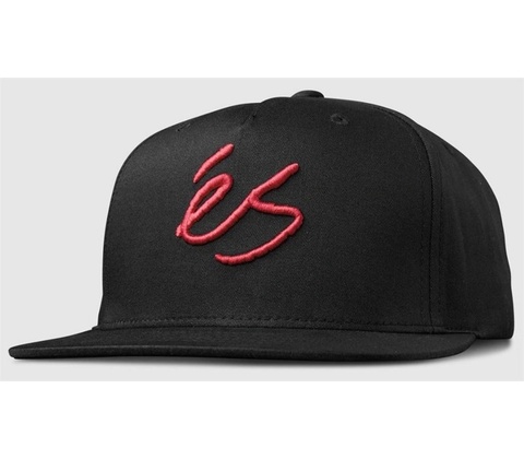 ES Script Snapback Black 001