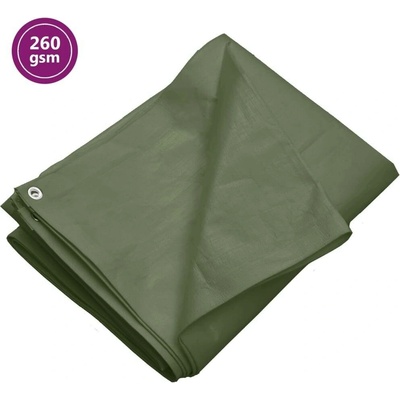 zahrada-XL Plachta 260 g/m² 8 x 8 m zelená HDPE 151558
