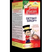 Natures Beta glucan Dětský sirup s příchutí lesní jahody 100 ml