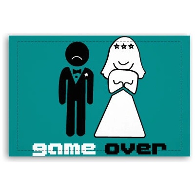 Fotoobraz 60x40 cm malý Game over