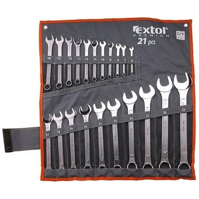 Extol sada očkoplochých klíčů 21ks 6-32mm nylonový 6335