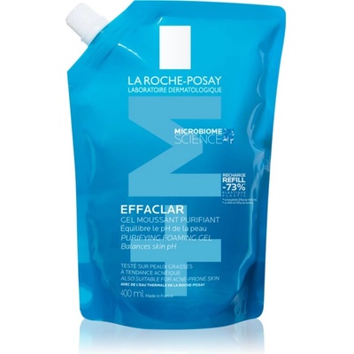La Roche-Posay Effaclar дълбоко почистващ гел за мазна чувствителна кожа резервен пълнител 400ml