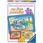 Ravensburger Пъзел Ravensburger 6 части 3 в 1 - Моят първи пъзел: Животни в действие (5630) - baby