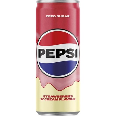 Pepsi Cream Strawberry zero sugar 24 x 250 ml