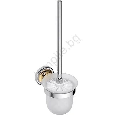 Bemeta Четка за тоалетна 11x37, 5 см сребърна/златна (BD0439)