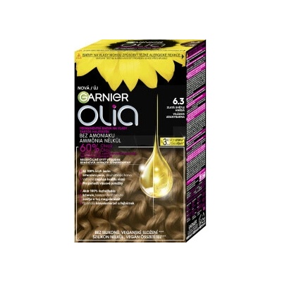 Garnier Olia Big farba na vlasy 6.3 Gold Light Brown