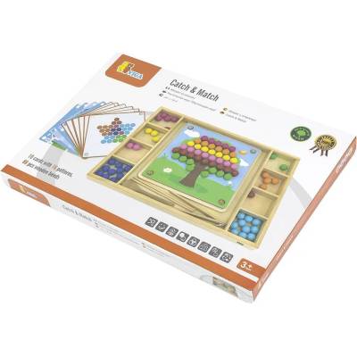 Viga Toys Игрален комплект Viga - Мозайка за концентрация, с пинсети (44574)