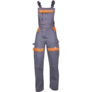 Ardon H8132 cool trend dámske Pracovné nohavice s trakmi sivá oranžová