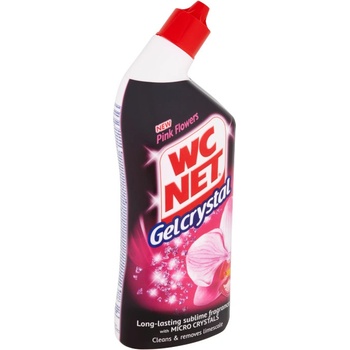 WC Net Gelcrystal WC gelový čistič Pink Flower 750 ml