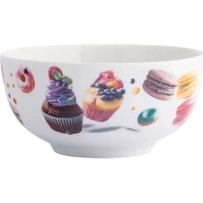 Altom Design Porcelánová miska Sweet Moments s motívom sladkostí 600 ml