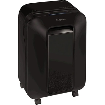 Fellowes Шредер Fellowes Powershred LX201, до 12 листа А4, раздробява карти/хартия/телчета/кламери, Jam Proof технология, Intellibar, SafeSense, кошче за отпадъци с обем 22 литра, черен (5050001-BLACK)