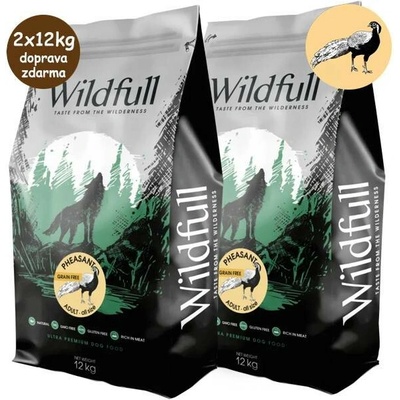 Wildfull Dog Adult All Size Grain Free Pheasant & Pumpkin 2 x 12 kg