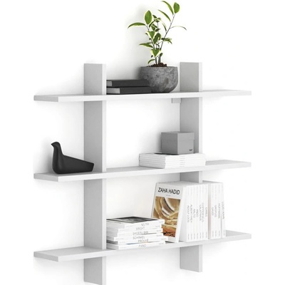 B2B Partner trojitá SOLID, 1250 x 200 x 1075 mm, bílá