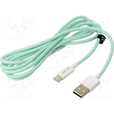 Logilink CU0328 USB 2.0 USB A vidlice USB C vidlice 1,5m zelený