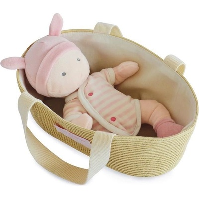 DouDou ET Compagnie Bábätko v košíku DouDou Pink