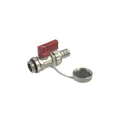 Fornara vypouštěcí kulový kohout 1/2"x3/4" s hadicovou přípojkou niklovaný