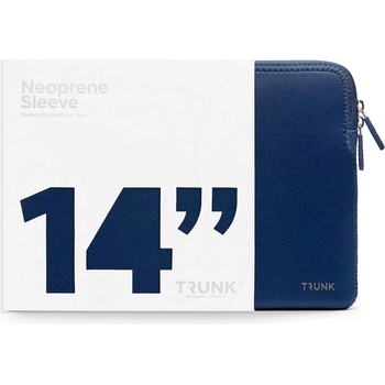 Trunk Удароустойчив неопренов калъф за MacBook Pro 14 M1 (2021), MacBook Pro 14 M2 (2023) - Trunk Neoprene Laptop Sleeve (тъмносин) (TR-ALSPRO14-NAV)