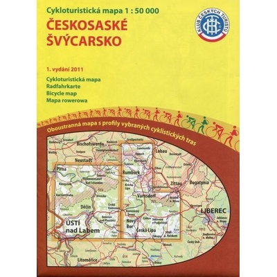 ČESKOSASKÉ ŠVÝCARSKO 1:50 000 CYKLOMAPA KČT