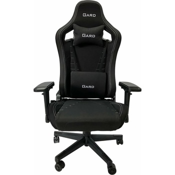 RFG Геймърски стол RFG Gard, до 130kg, лумбална опора, полипропиленова база, 4D регулируеми подлакътници, черен