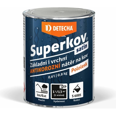Detecha Superkov 0,8 kg satin tmavohnedá