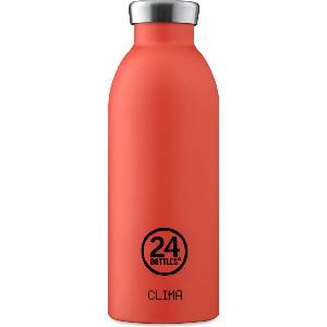 24Bottles Термобутилка Clima Earth 500 мл червена (655)