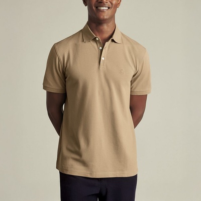 Pohodlné polo z piké bavlny Charles Tyrwhitt Pique polo Tan