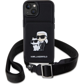 KARL LAGERFELD Калъф Karl Lagerfeld Apple iPhone 14 Saffiano Crossbody KC NFT (KLHCP14SCSAKCPMK)