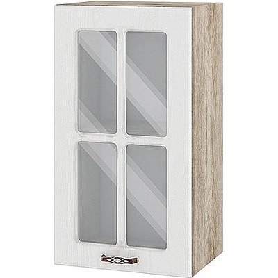 ИРИМ Горен кухненски шкаф Сити АРФ-Бяло фладер-04-102 40 см