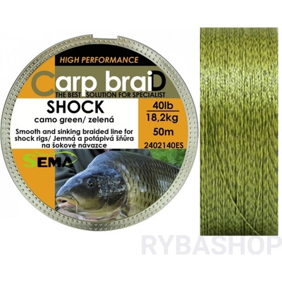 Sema Carp braiD Shock Camo 50m 40lb