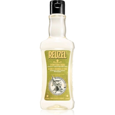 Reuzel Tea Tree 3 в 1 шампоан, балсам и душ гел за мъже 350ml