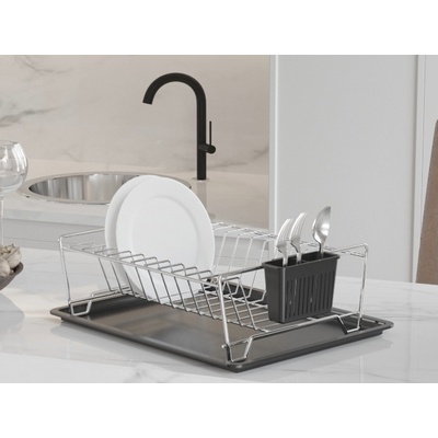 СУШИЛНИК ЗА СЪДОВЕ ХРОМ 35x29x11СМ (sm011)